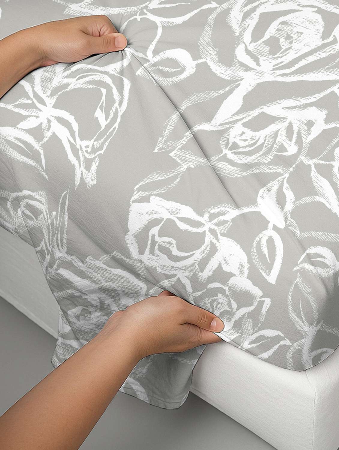 pizuna cotton 400 tc printed bedsheet superking with 2 pillow covers - 22335708 -  Standard Image - 4