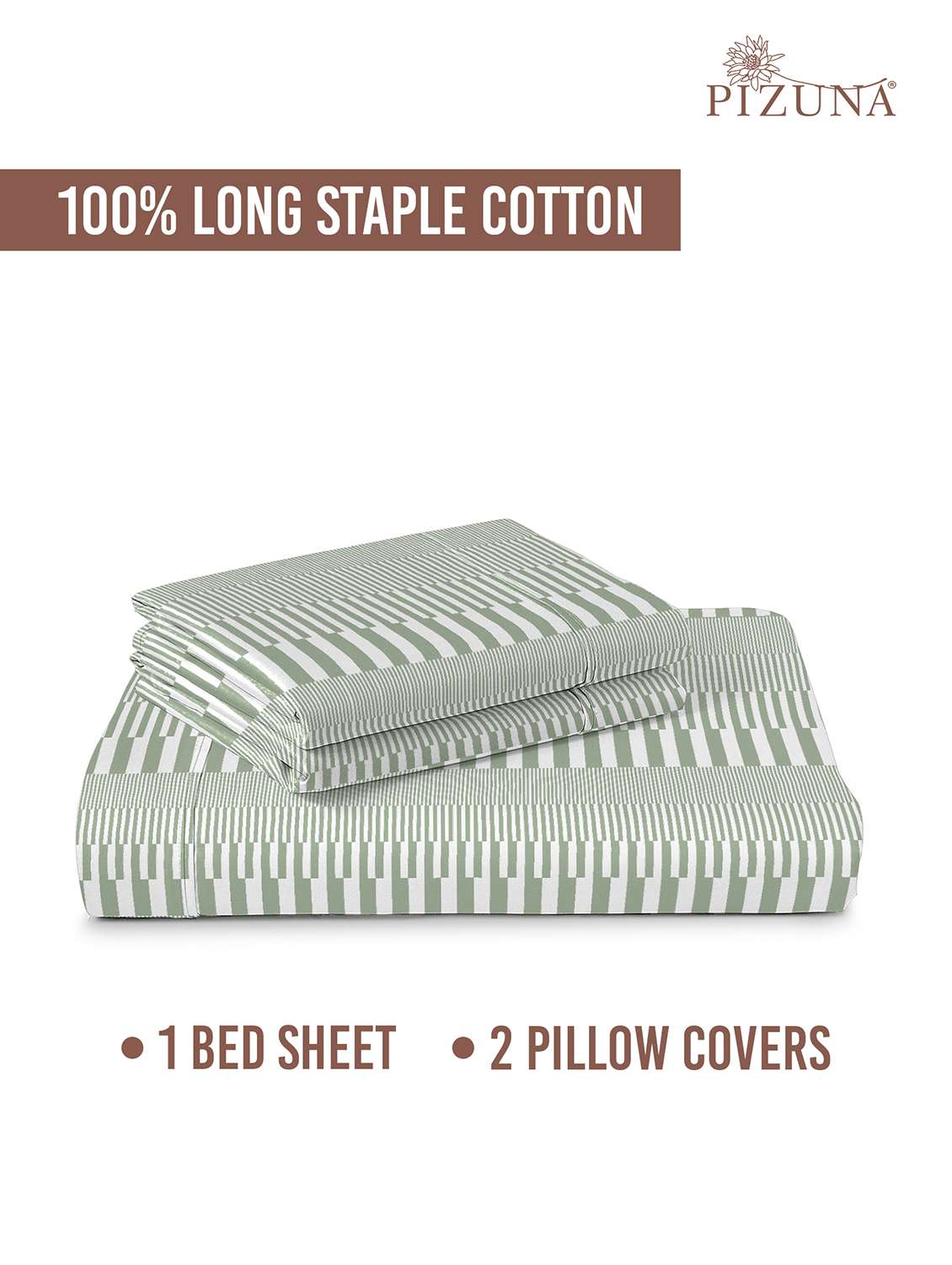 pizuna cotton 400 tc printed bedsheet superking with 2 pillow covers - 22335713 -  Standard Image - 4