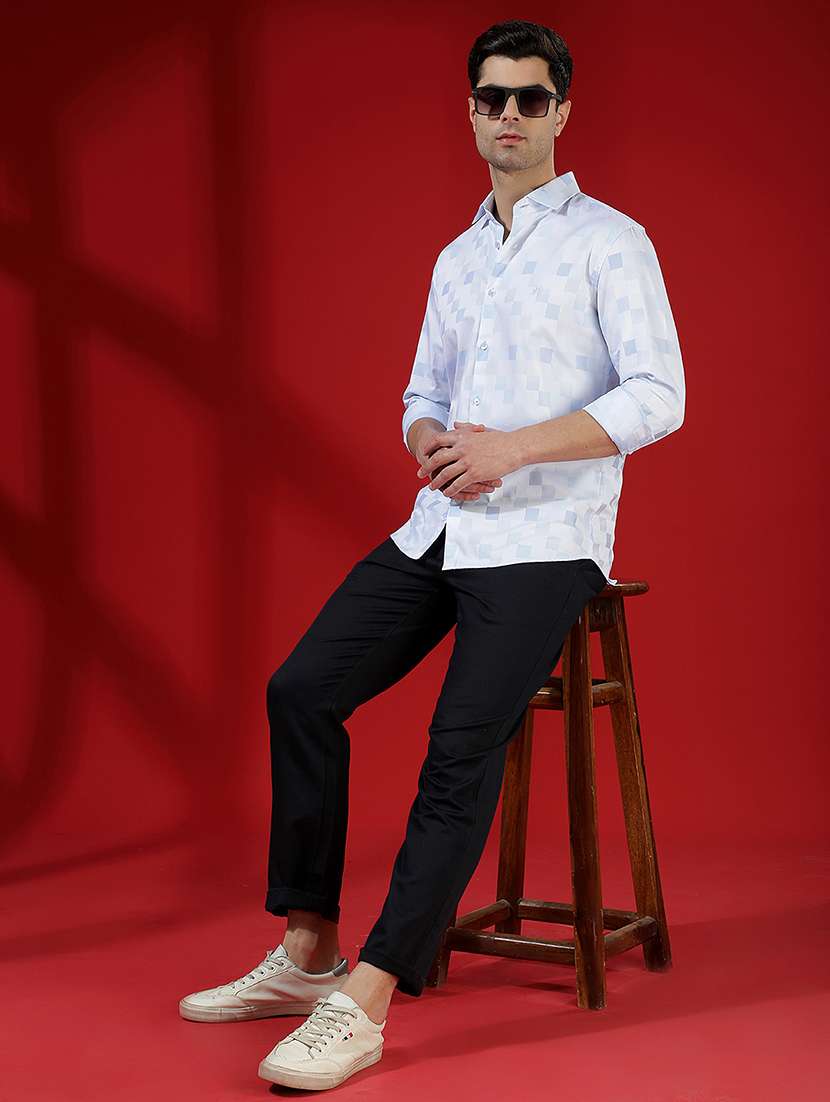 men printed long sleeve slim fit casual shirt - 22335742 -  Standard Image - 6