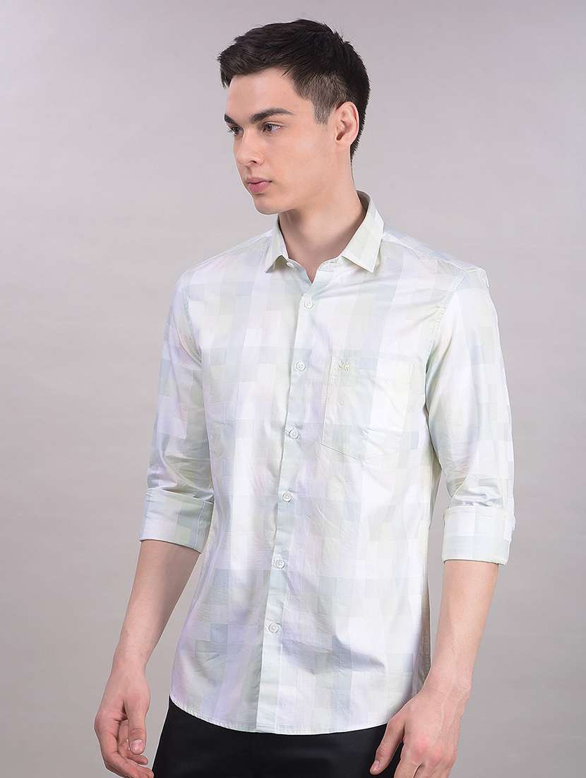 men printed long sleeve slim fit casual shirt - 22335743 -  Standard Image - 4