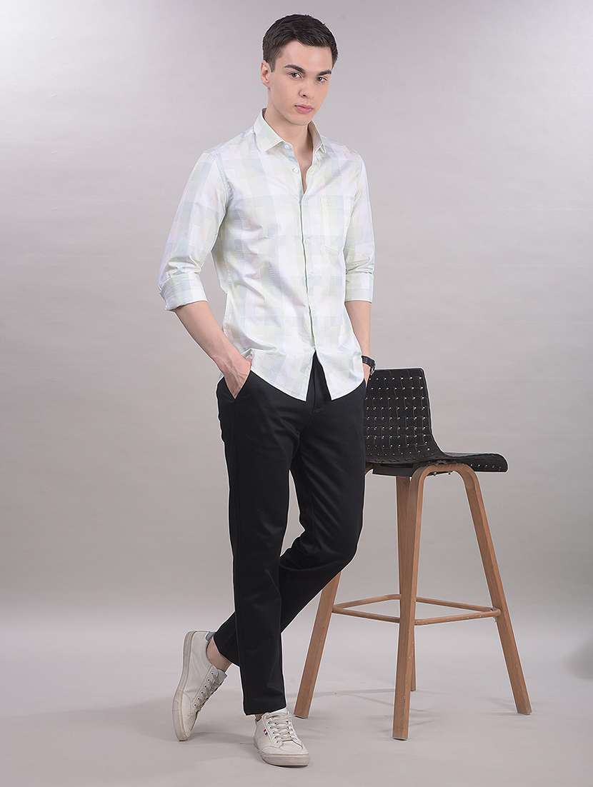 men printed long sleeve slim fit casual shirt - 22335743 -  Standard Image - 6