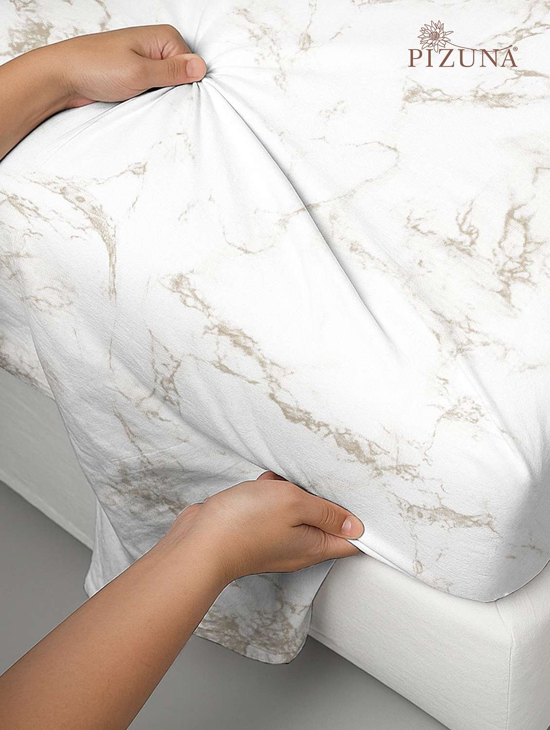 pizuna cotton 400 tc printed bedsheet superking with 2 pillow covers - 22335889 -  Standard Image - 4