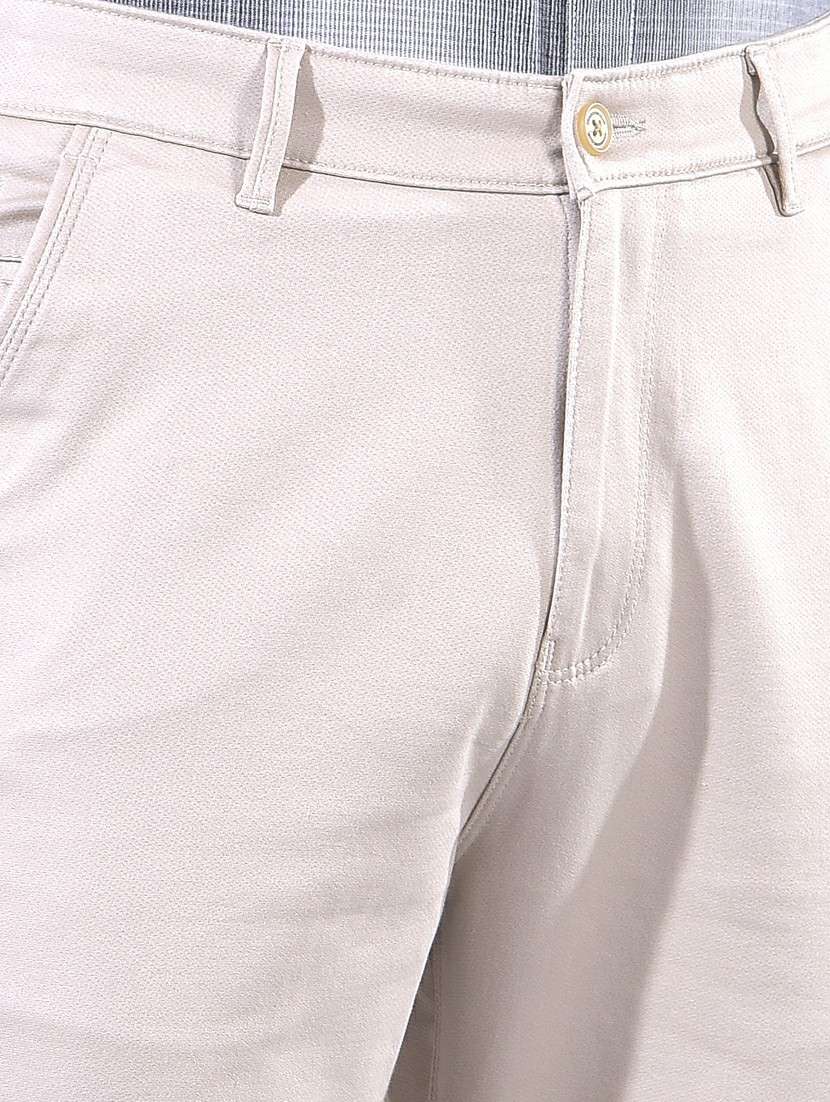 Men Solid Mid Rise Chinos Casual Trouser - 22335891 -  Standard Image - 6