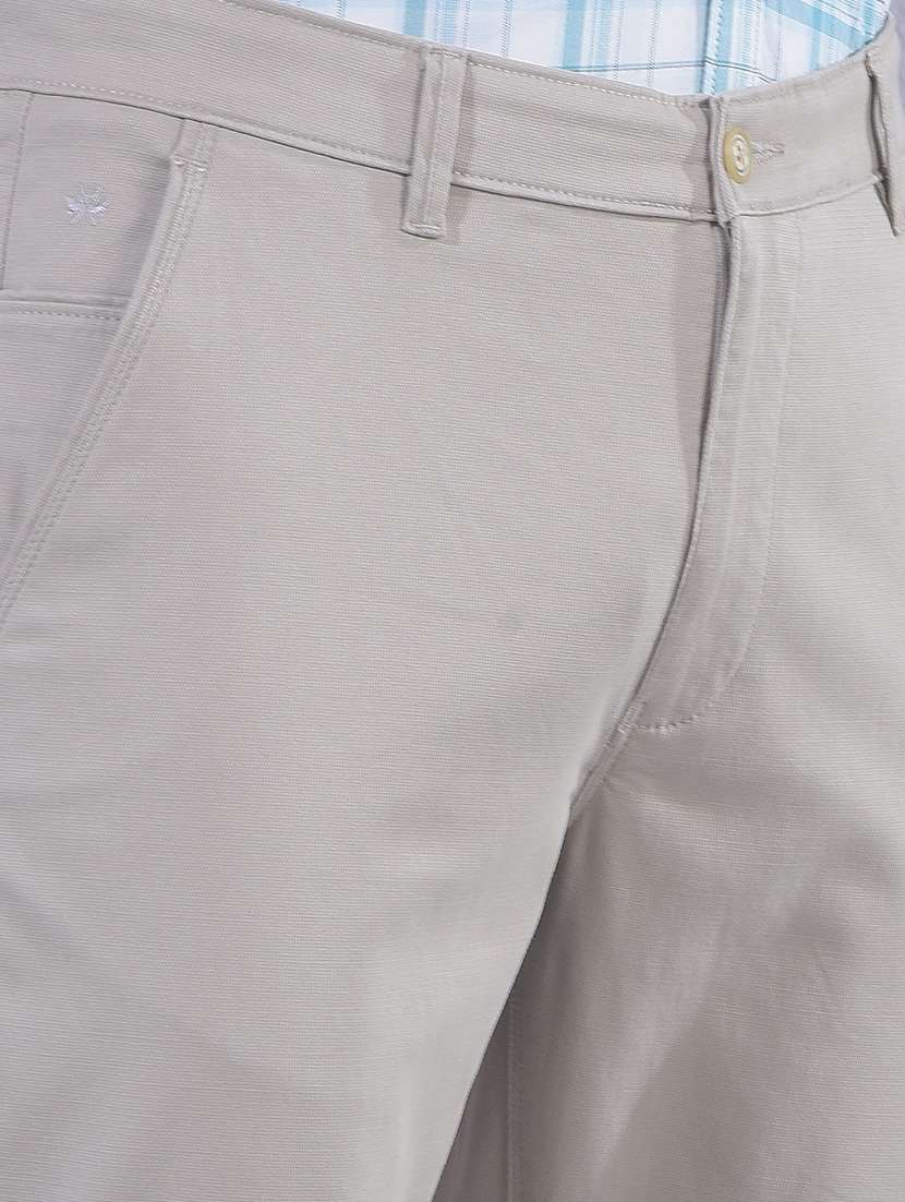 Men Solid Mid Rise Chinos Casual Trouser - 22335901 -  Standard Image - 6
