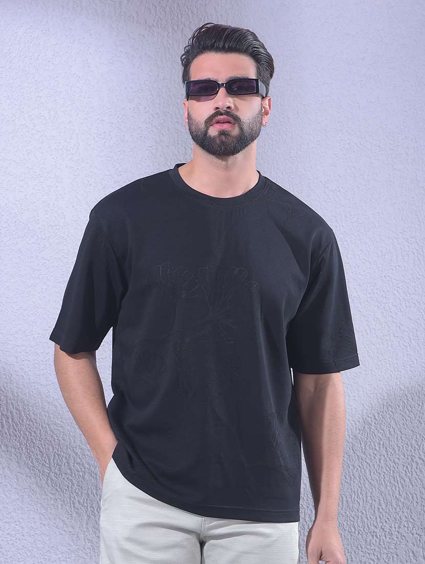 men printed short sleeve oversized t-shirt