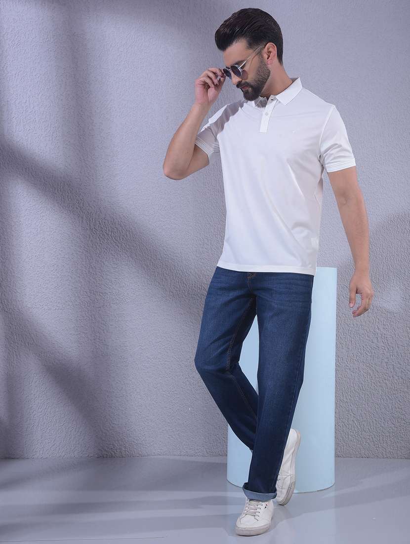 men solid short sleeve regular fit polo t-shirt - 22335948 -  Standard Image - 4