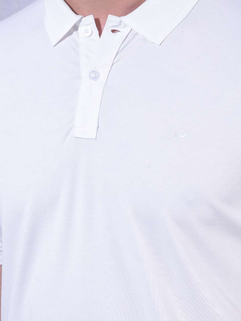men solid short sleeve regular fit polo t-shirt - 22335948 -  Standard Image - 6