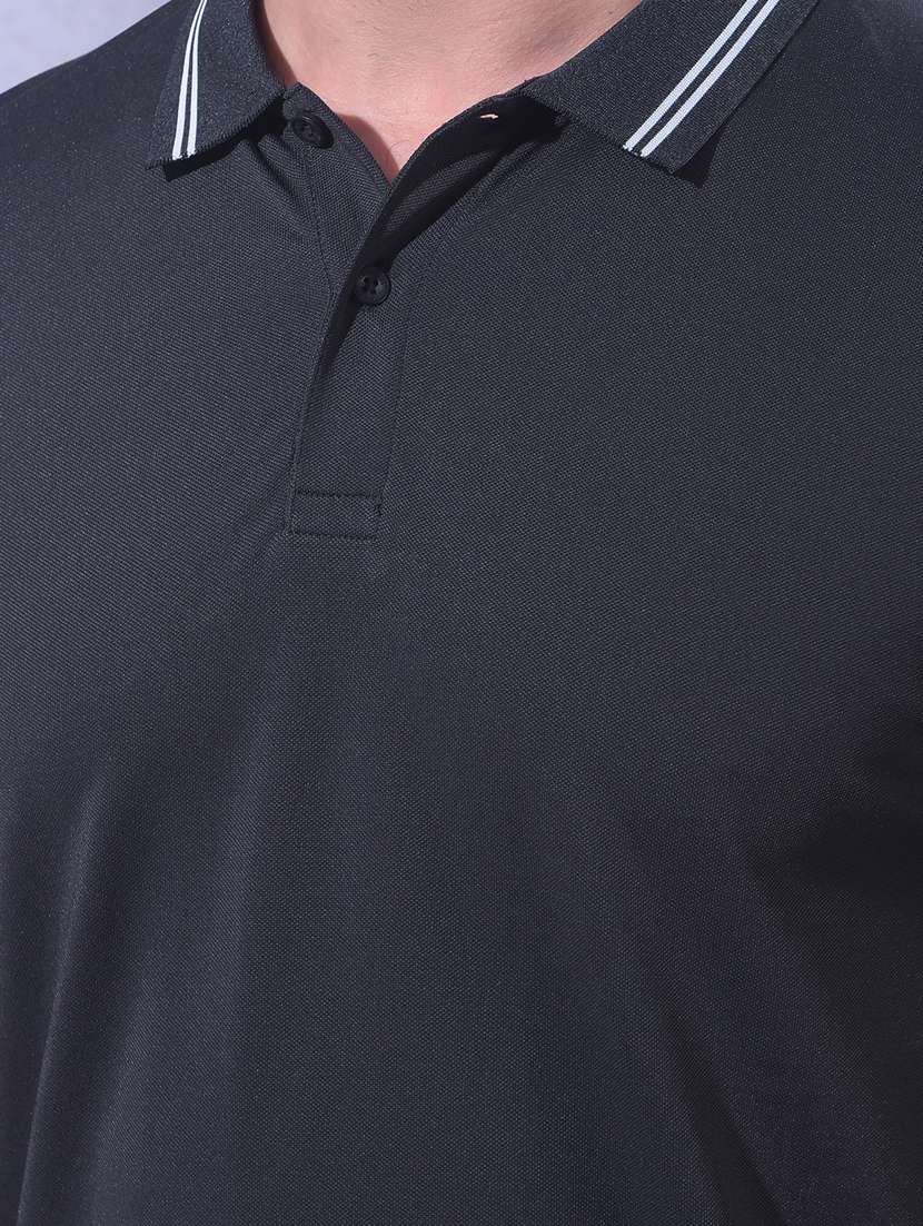 men solid short sleeve regular fit polo t-shirt - 22335971 -  Standard Image - 6
