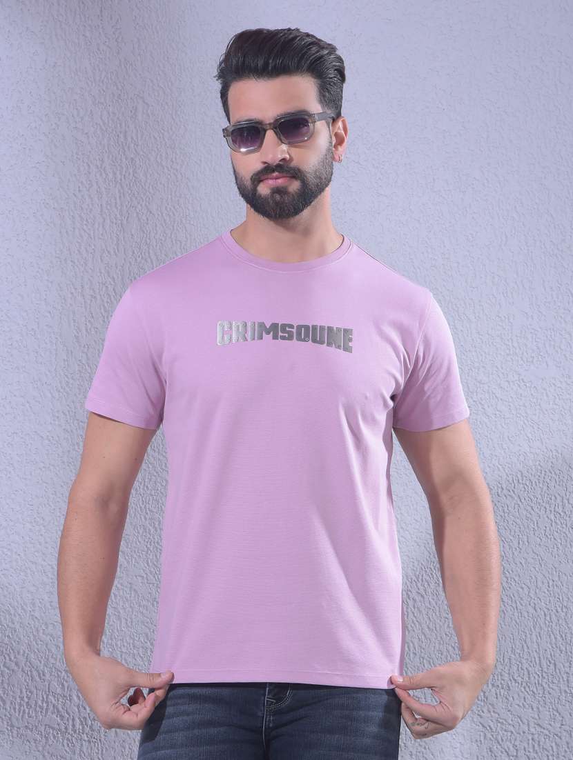 men typographic short sleeve slim fit t-shirt