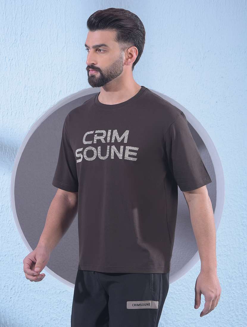 Men Typographic Short Sleeve Oversized T-shirt - 22336005 -  Standard Image - 1