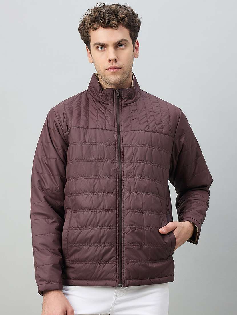 men solid long sleeve reversible bomber jacket - 22336146 -  Standard Image - 1