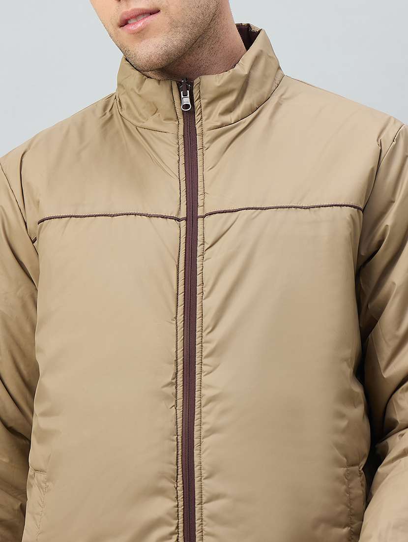 men solid long sleeve reversible bomber jacket - 22336146 -  Standard Image - 4