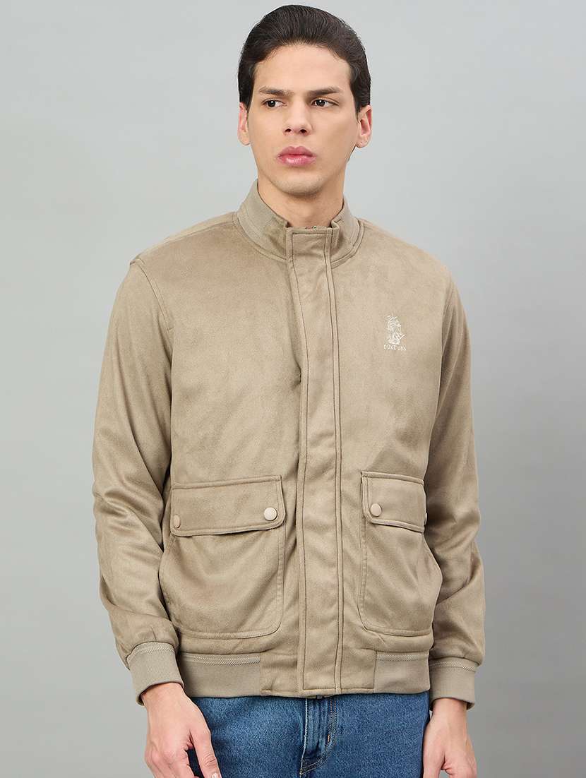 men solid long sleeve casual jacket - 22336154 -  Standard Image - 1