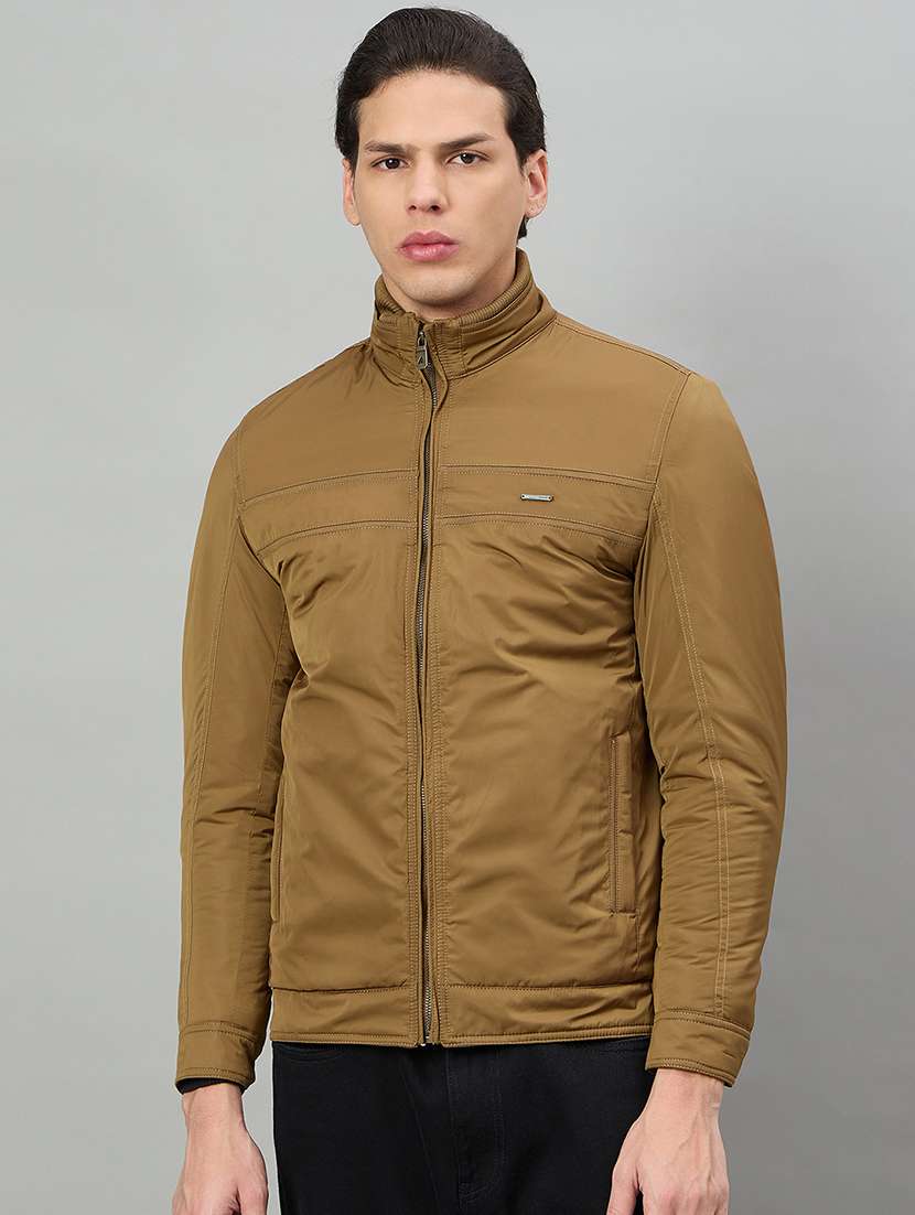 men solid long sleeve bomber jacket - 22336156 -  Standard Image - 1