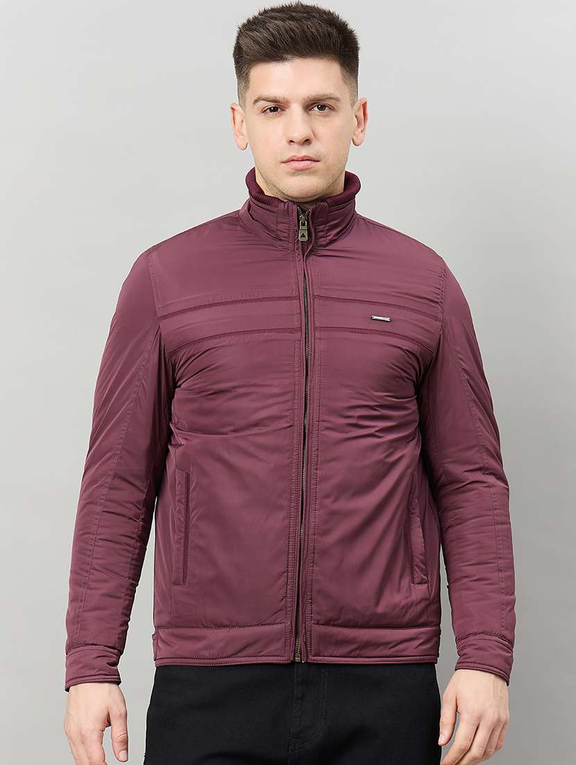 men solid long sleeve bomber jacket - 22336157 -  Standard Image - 1