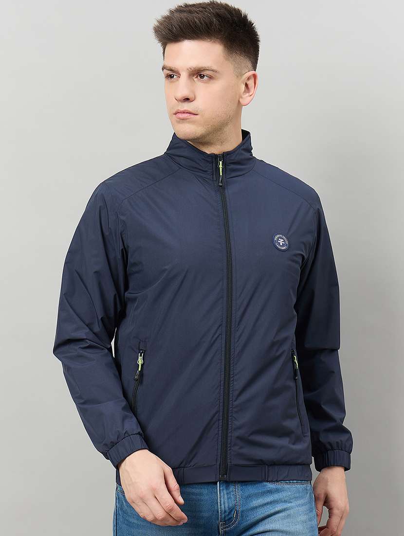 men solid long sleeve bomber jacket - 22336161 -  Standard Image - 1