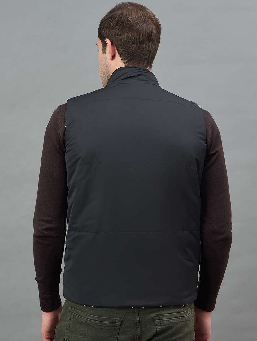 men printed sleeveless reversible bomber jacket - 22336169 -  Standard Image - 4