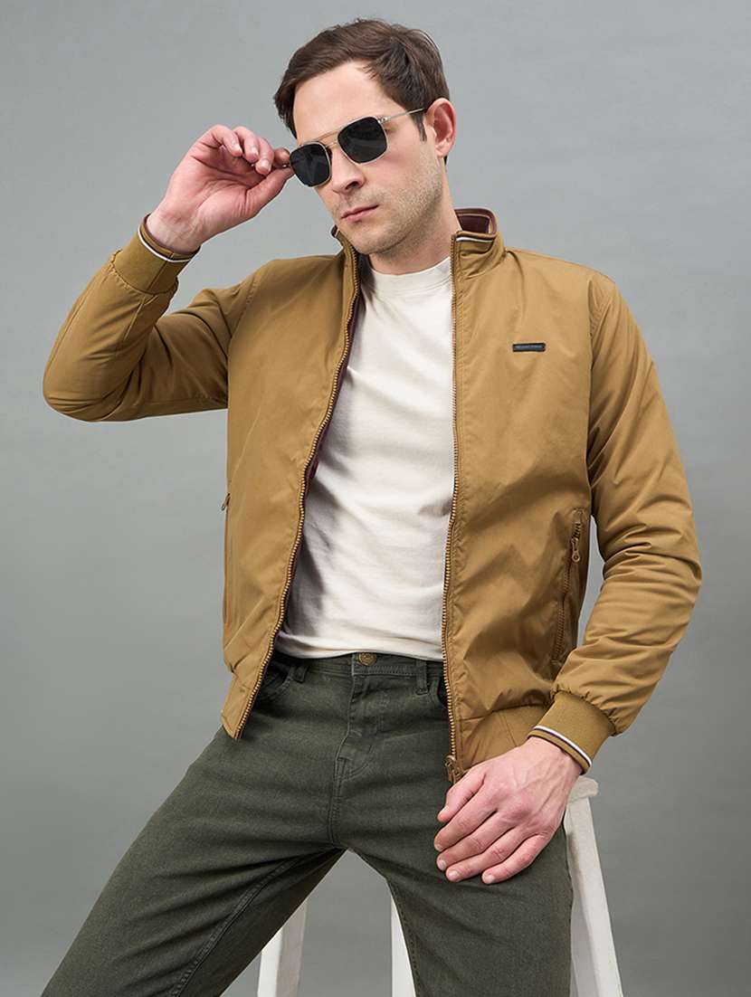 men solid long sleeve reversible bomber jacket - 22336171 -  Standard Image - 1