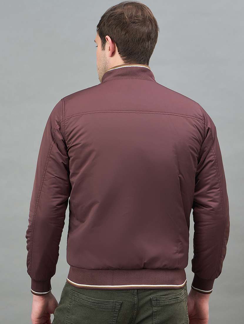 men solid long sleeve reversible bomber jacket - 22336171 -  Standard Image - 4