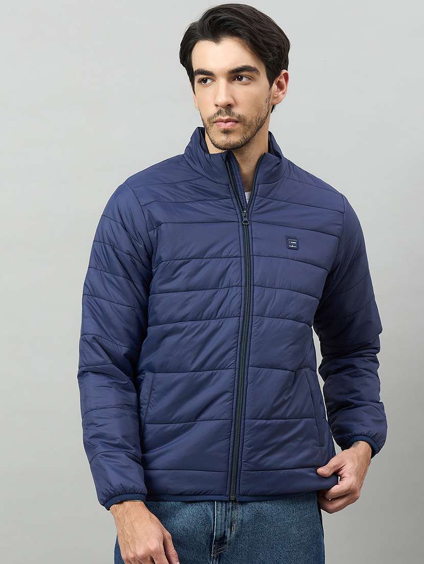 men solid long sleeve puffer jacket - 22336186 -  Standard Image - 1