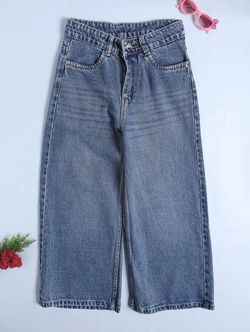 blue poly cotton plain jean - 22336553 -  Standard Image - 1