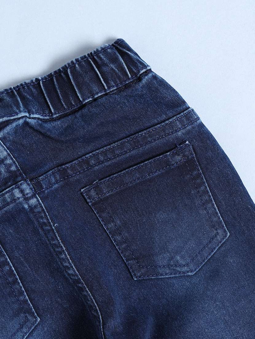 blue poly cotton plain jogger - 22336593 -  Standard Image - 4