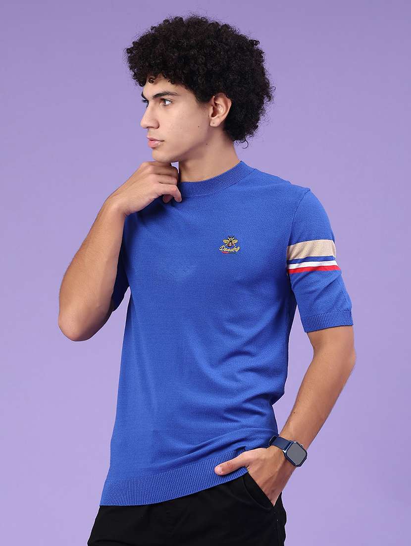 men striped short sleeve regular fit t-shirt - 22336614 -  Standard Image - 1