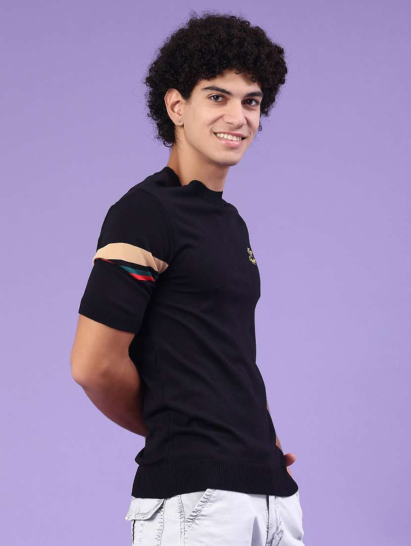 men striped short sleeve regular fit t-shirt - 22336615 -  Standard Image - 1