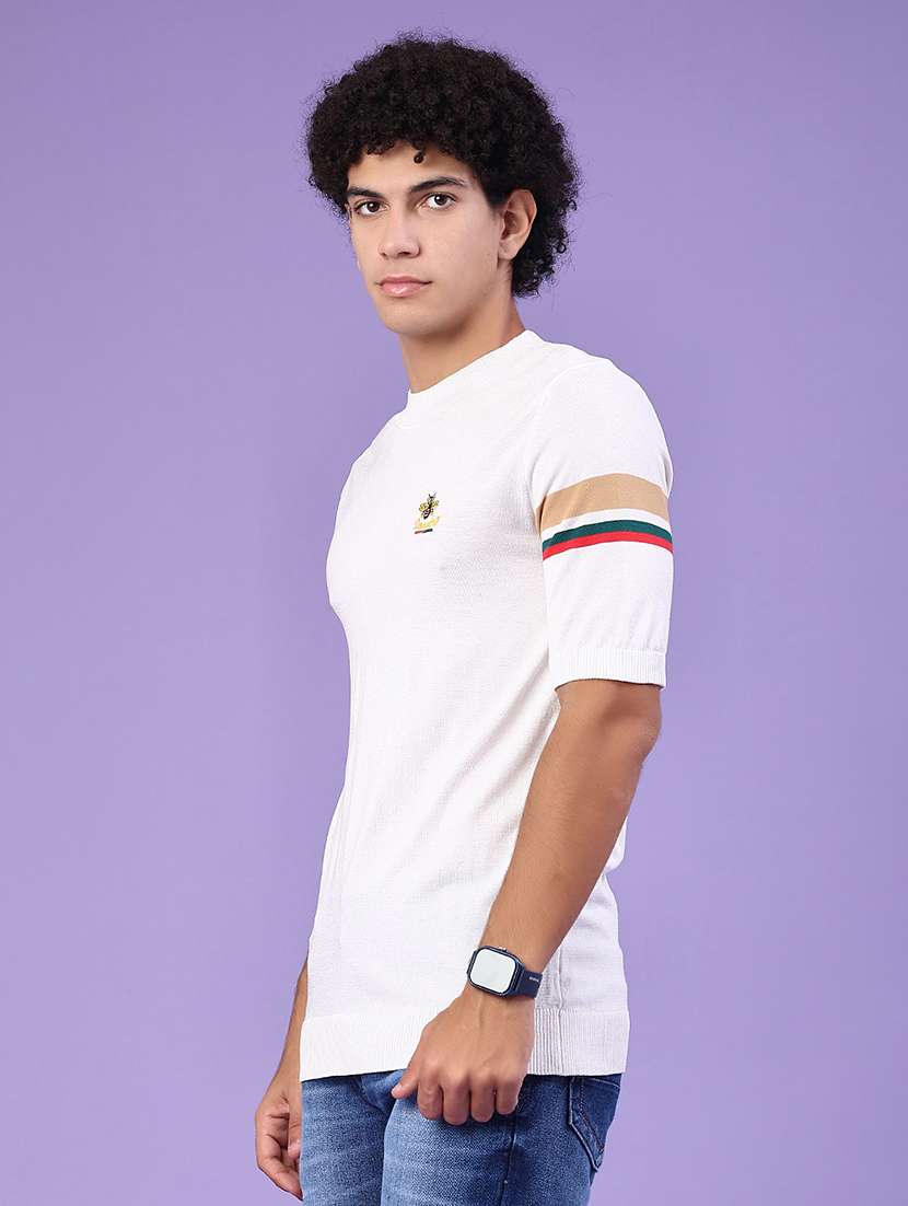 men striped short sleeve regular fit t-shirt - 22336616 -  Standard Image - 1