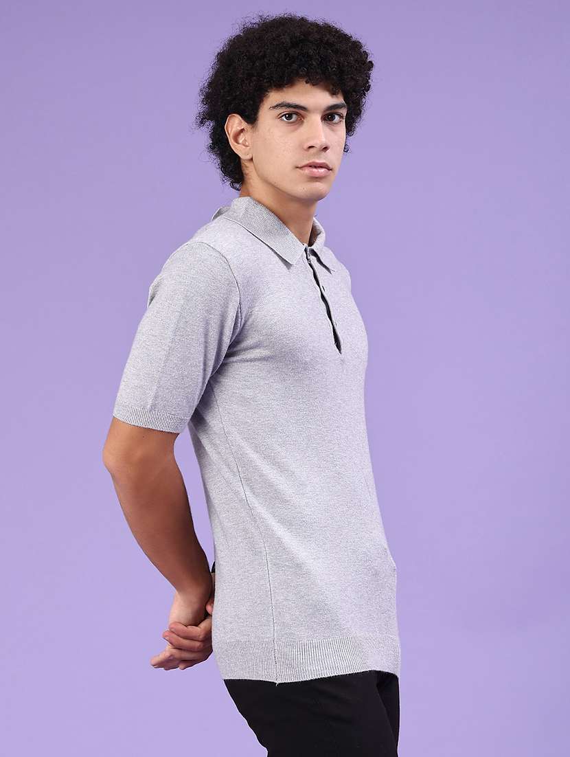 men solid short sleeve polo t-shirt - 22336619 -  Standard Image - 1