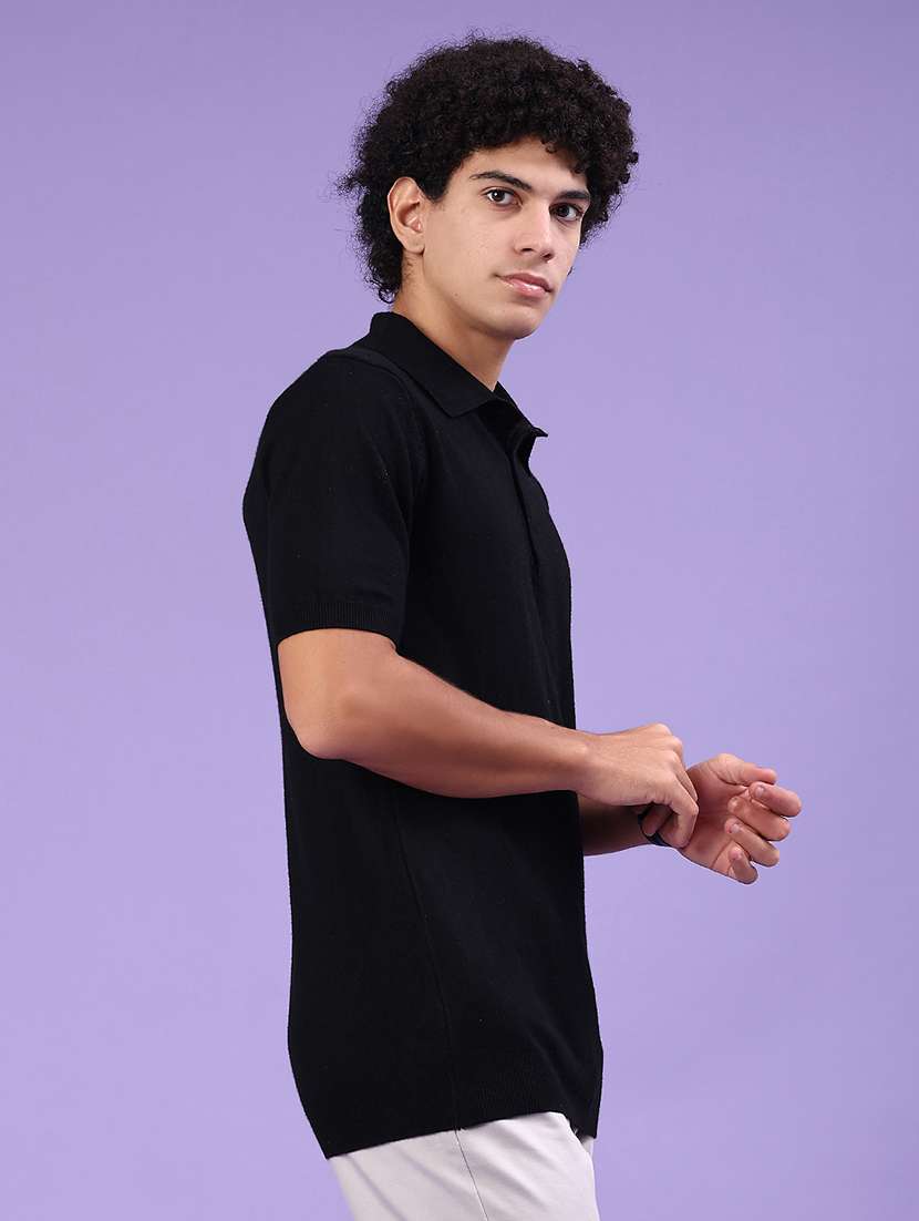 men solid short sleeve polo t-shirt - 22336622 -  Standard Image - 1