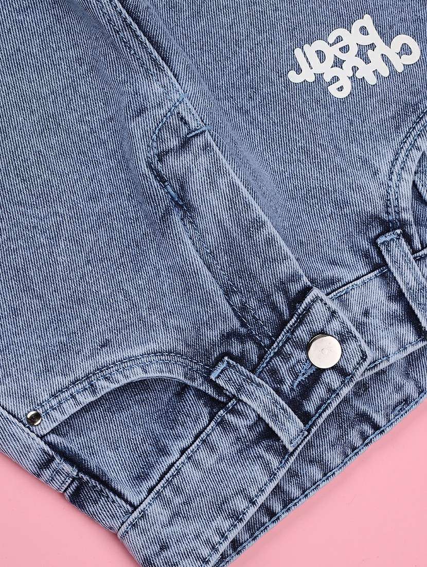 girls solid mid rise straight jeans - 22336644 -  Standard Image - 4
