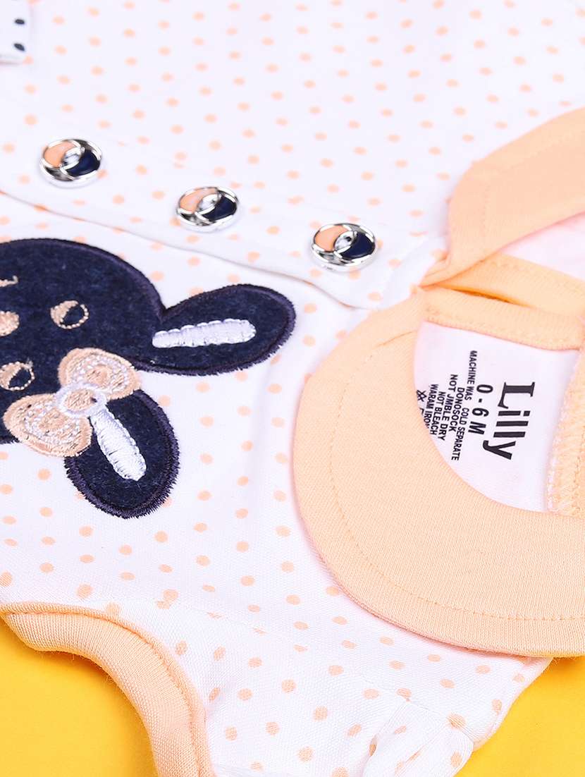 girls printed short sleeve frock with blommer - 22336673 -  Standard Image - 4