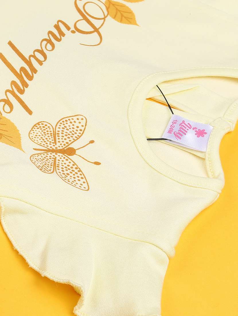 girls printed short sleeve frock with blommer - 22336678 -  Standard Image - 4