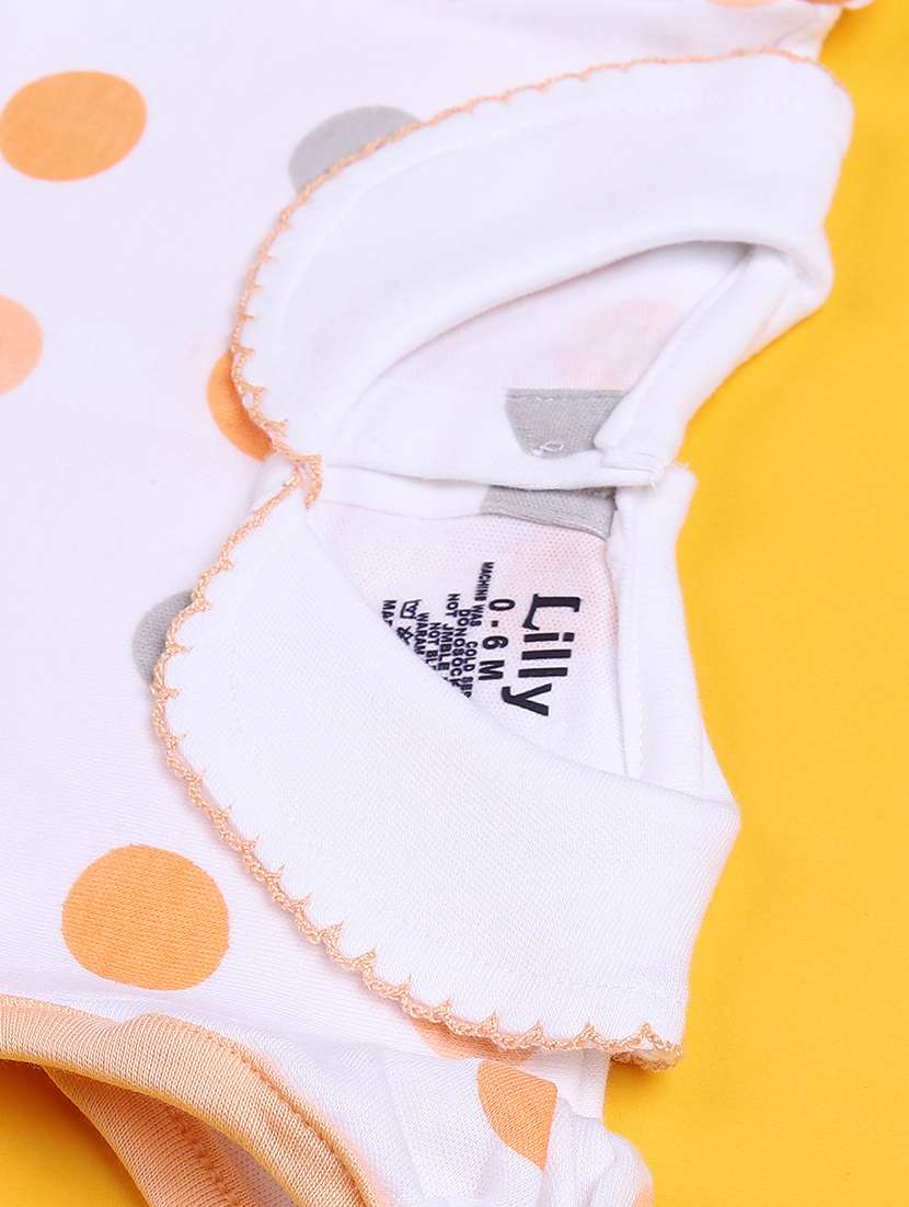 girls printed short sleeve frock with blommer - 22336680 -  Standard Image - 4