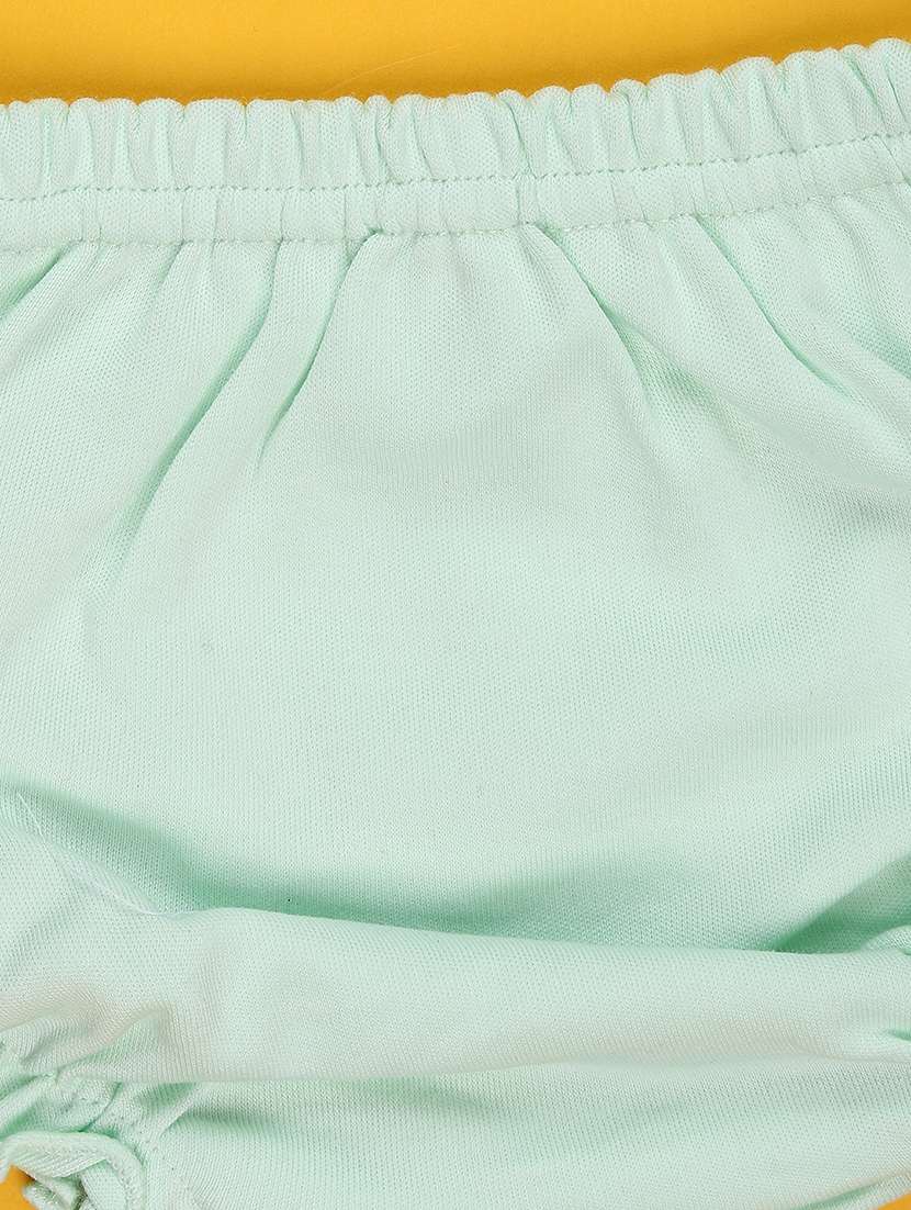 girls printed short sleeve frock with blommer - 22336681 -  Standard Image - 4