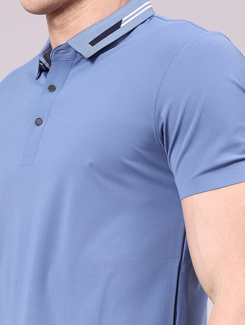 men solid short sleeve regular fit polo t-shirt - 22336798 -  Standard Image - 1