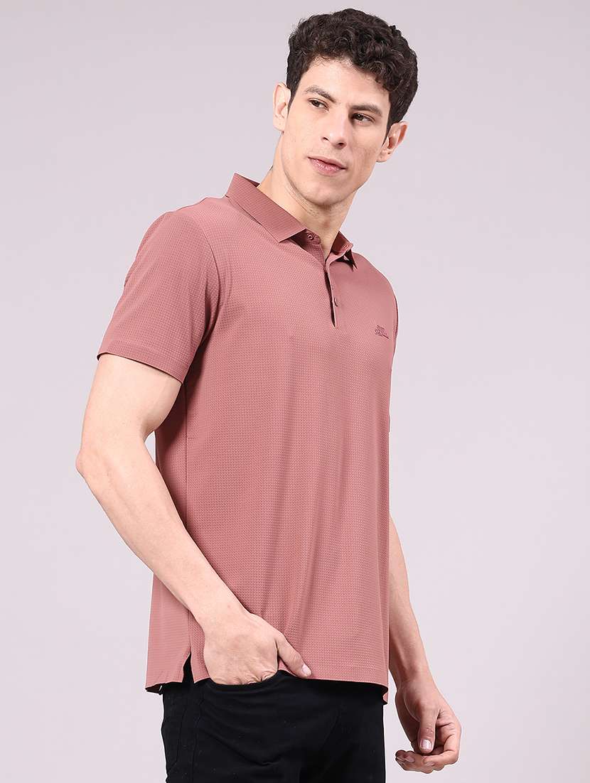 men solid short sleeve regular fit polo t-shirt - 22336815 -  Standard Image - 1