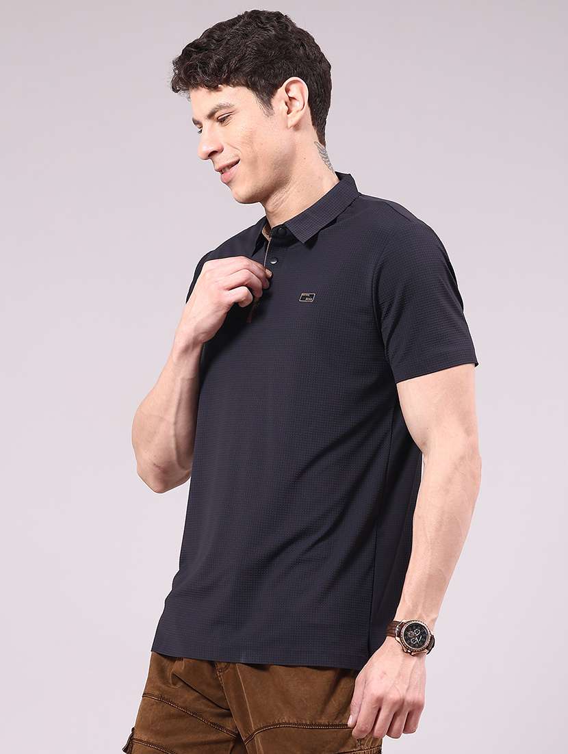men solid short sleeve regular fit polo t-shirt - 22336820 -  Standard Image - 1
