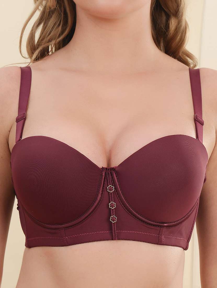 women solid lightly padded push up bra - 22337165 -  Standard Image - 4