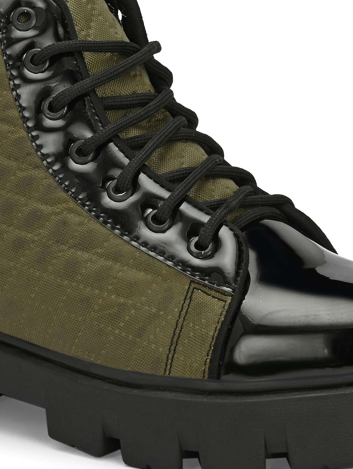 men olive lace up boot - 22337194 -  Standard Image - 4