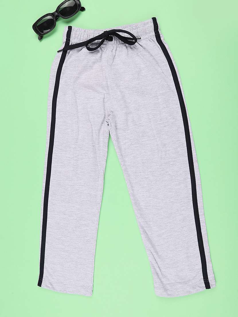 boys side taped mid rise regular track pant - 22337379 -  Standard Image - 1