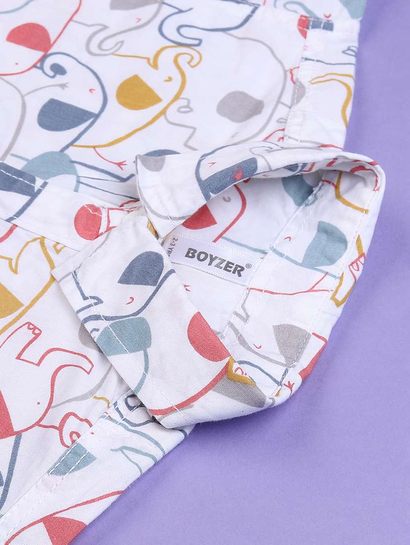 boys printed collared short sleeve shirt - 22337386 -  Standard Image - 4