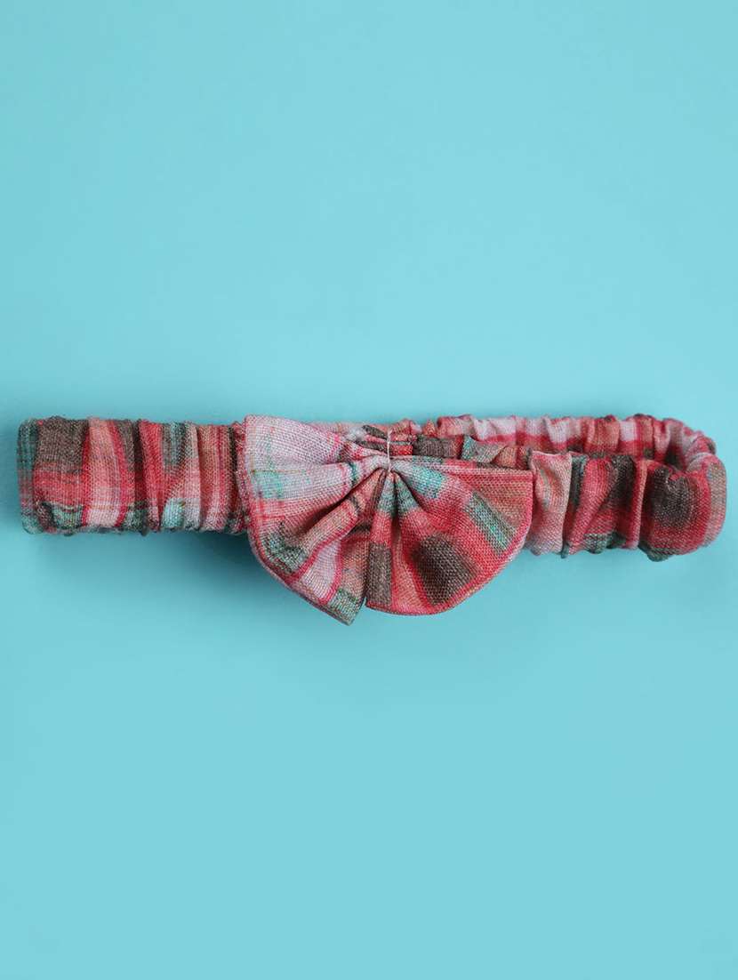 girls printed short sleeve frock with blommer - 22337417 -  Standard Image - 4