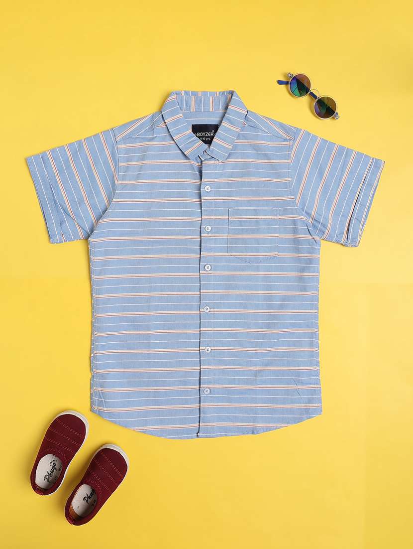 blue cotton shirt - 22337446 -  Standard Image - 1