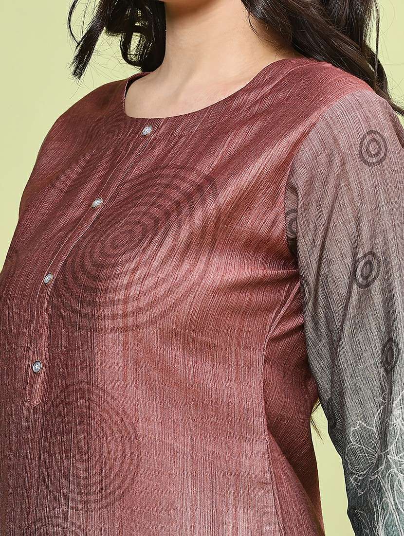 orange cotton straight kurta - 22337493 -  Standard Image - 1