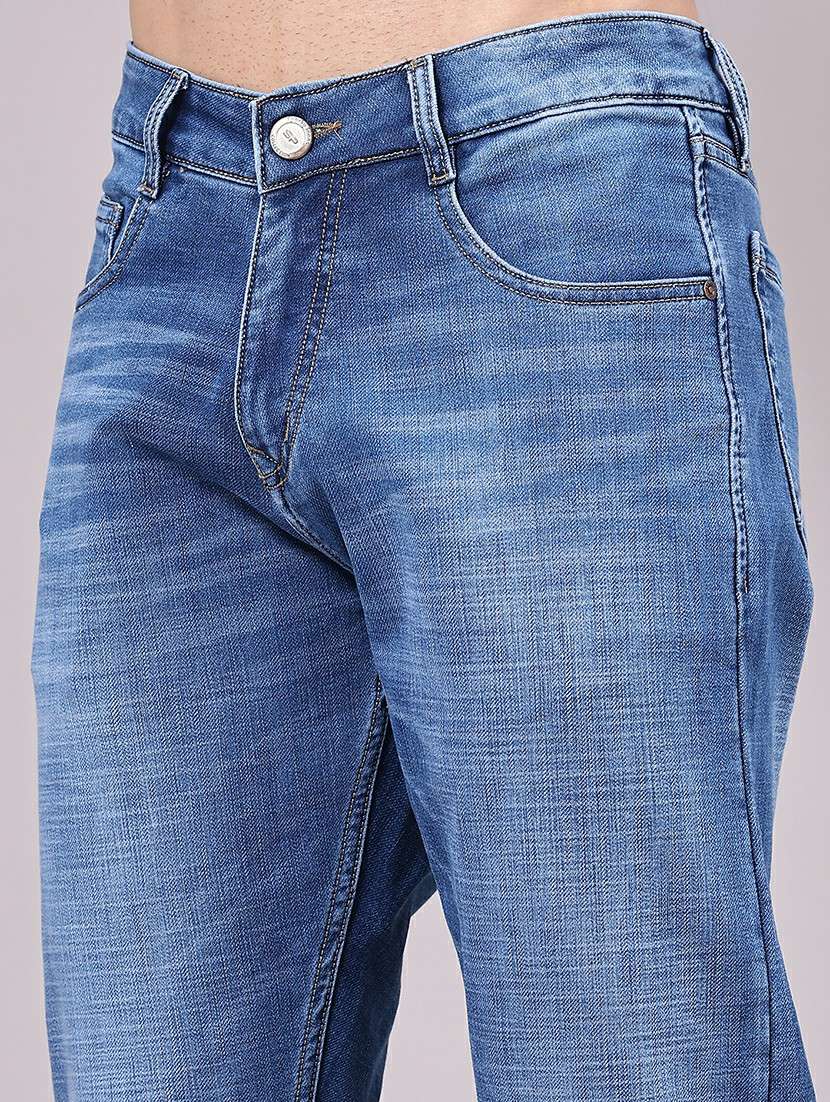 men washed mid rise full length jeans - 22337515 -  Standard Image - 1