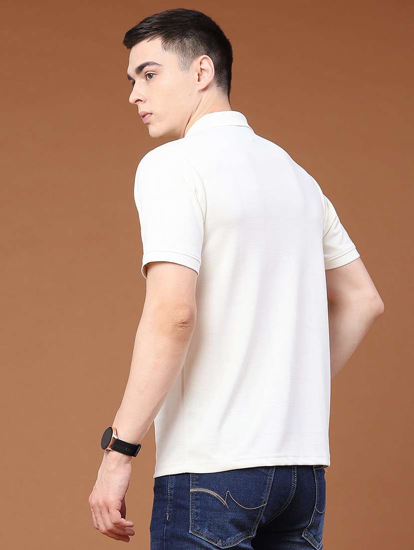 men self design short sleeve regular fit polo t-shirt - 22337557 -  Standard Image - 4