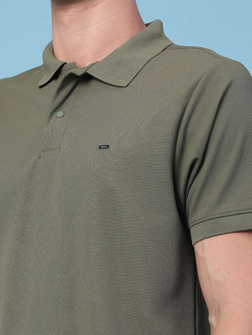 men solid short sleeve regular fit polo t-shirt - 22337560 -  Standard Image - 1