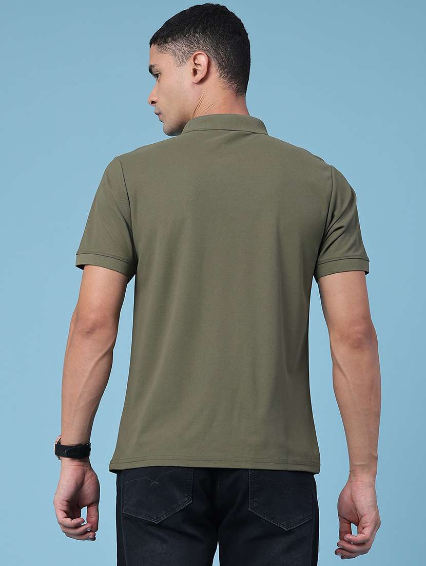men solid short sleeve regular fit polo t-shirt - 22337560 -  Standard Image - 4